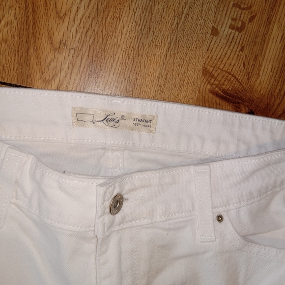 - Euc Levi's straight 552 white jeans size 8 s/c beautiful jeans - Picture 4 of 8